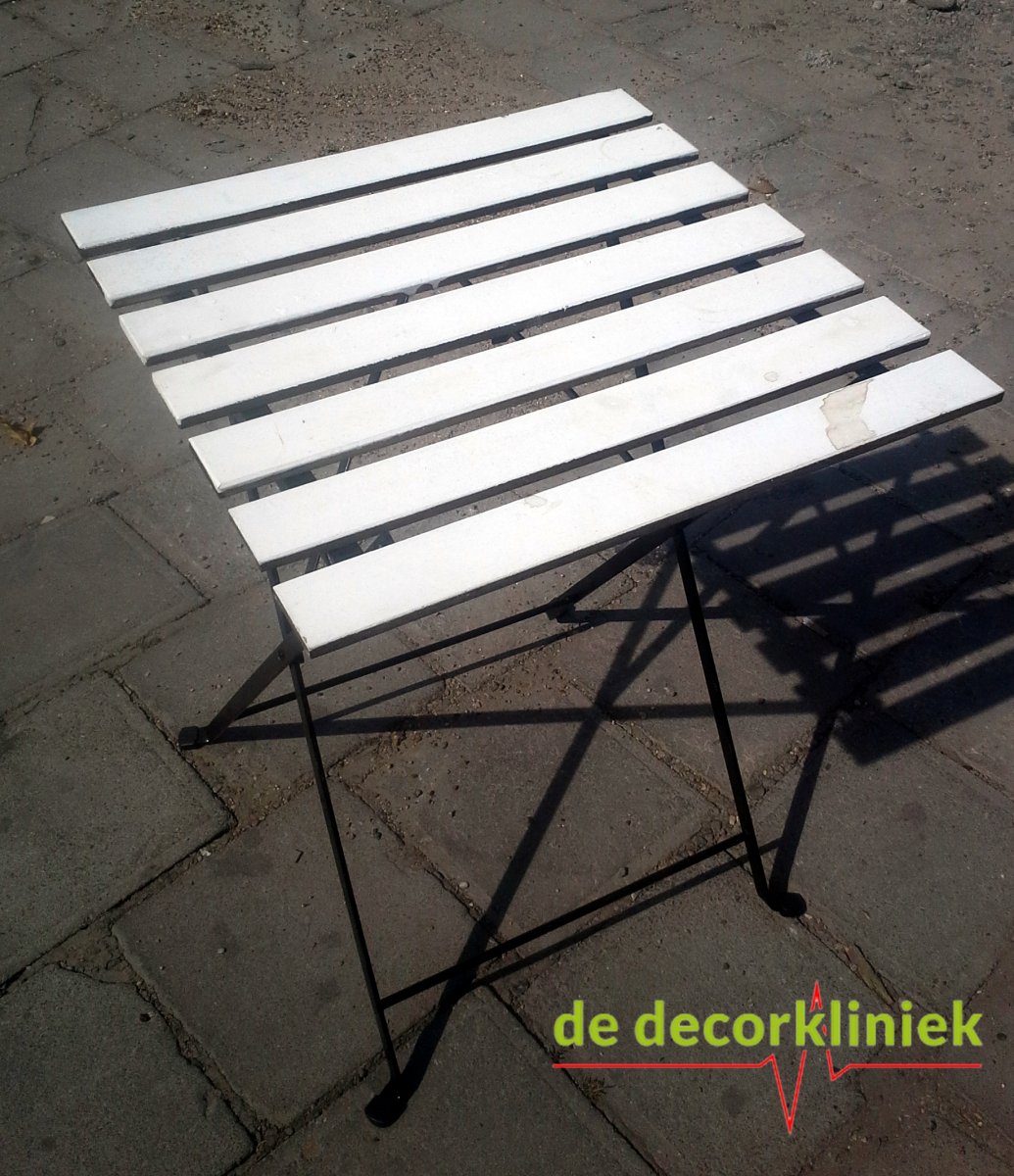 Terrastafel bistro wit - Afbeelding 2