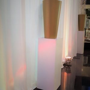 Pipe & drape set  24 lm  wit  3 m hoog