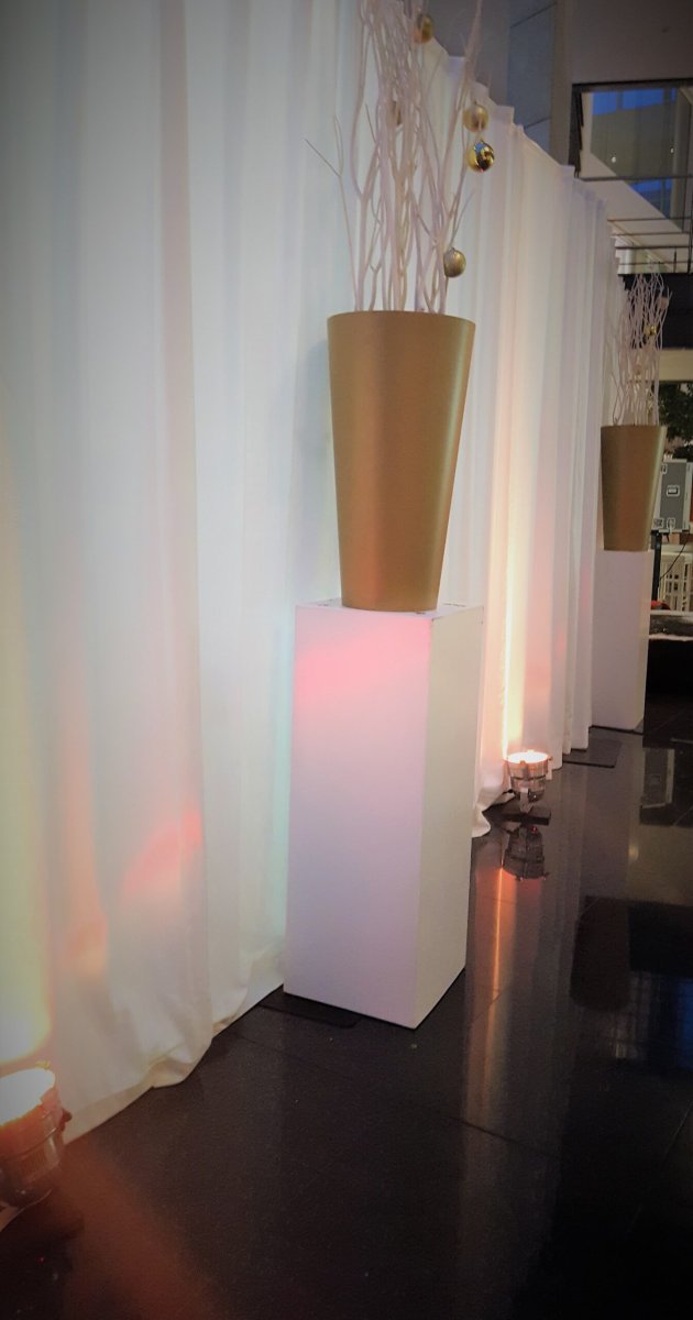 Pipe & drape set 24 lm wit 3 m hoog - Afbeelding 2