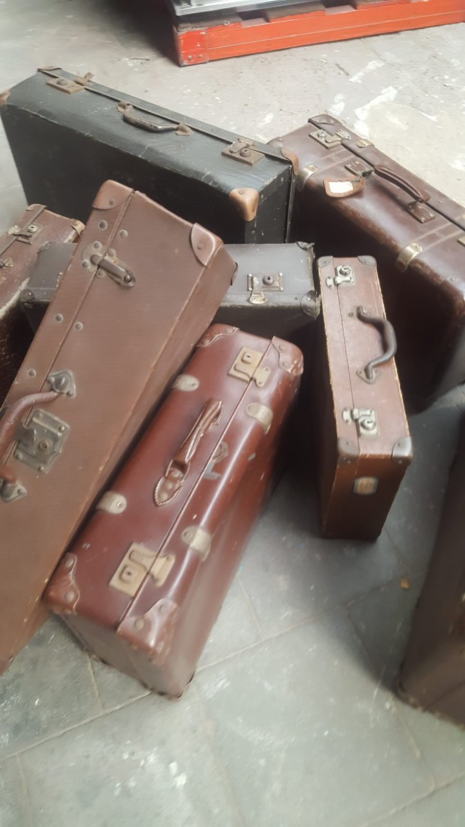 Oude reiskoffer 006 - Afbeelding 5