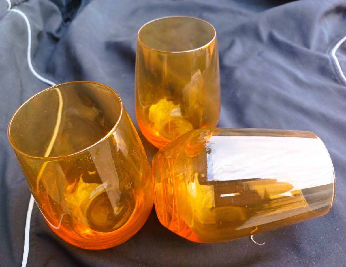 Amber design waterglas - Afbeelding 4