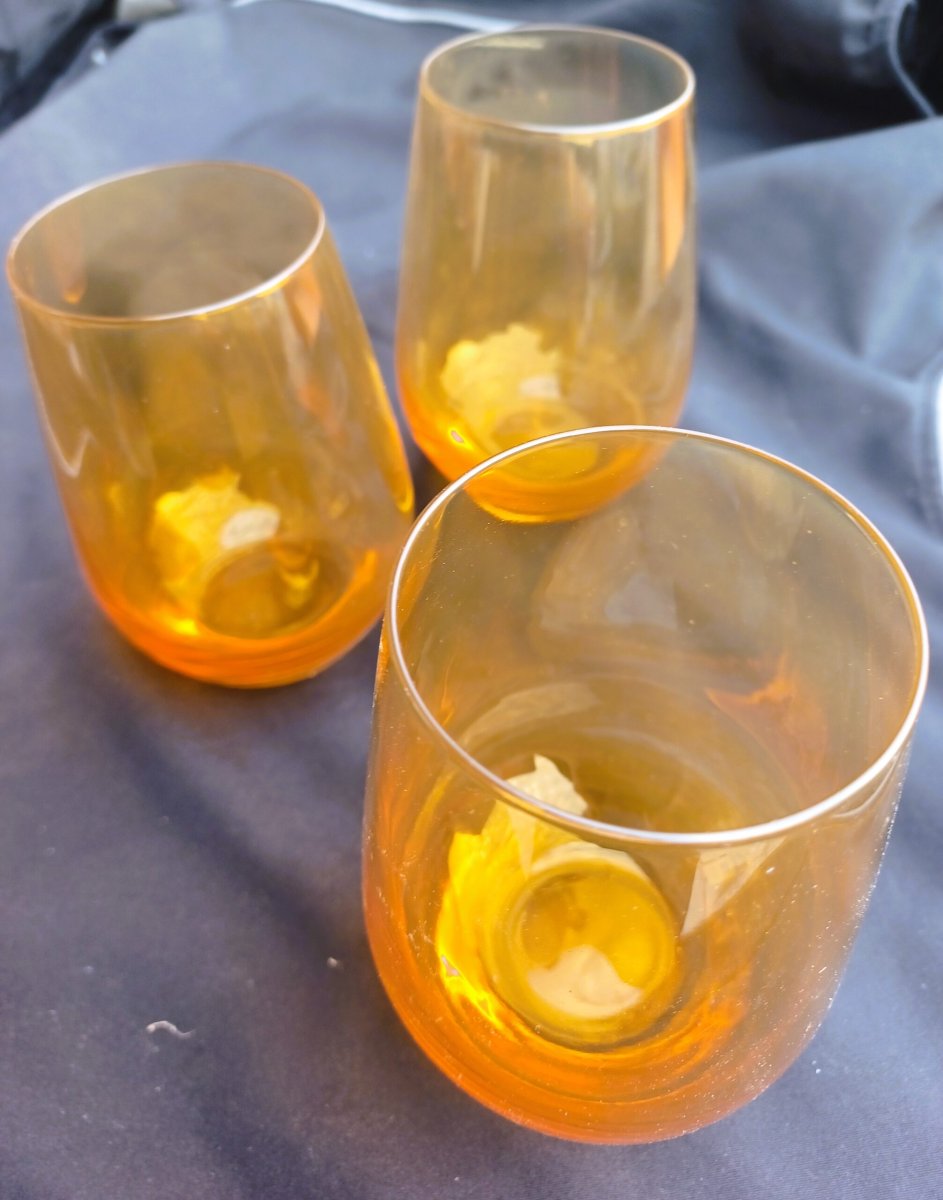 Amber design waterglas - Afbeelding 6