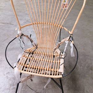 Wicker vlinderstoel