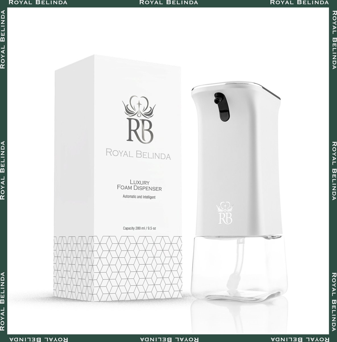 Royal Belinda Automatische Zeepdispenser – 350 ML Schuimdispenser – Met Wandmontage - Afbeelding 7