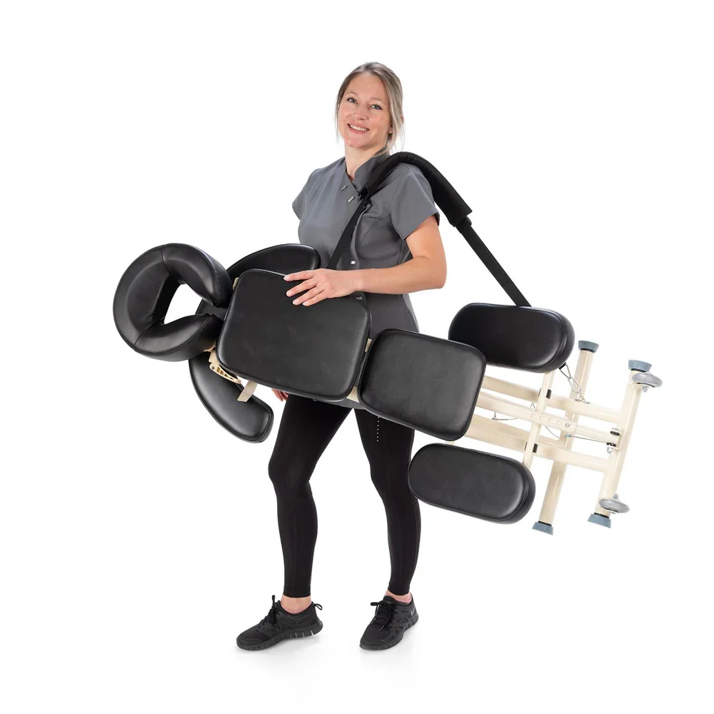 ZenGrowth Inklapbare Massagestoel Roshka Zwart - Afbeelding 7