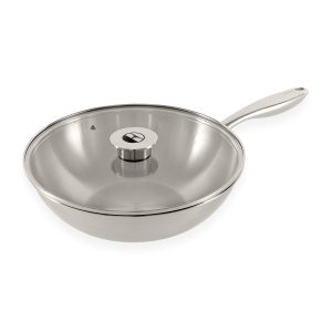 ELLE Gourmet Classique Wokpan met Deksel – Ø 28 cm – Geschikt voor alle warmtebronnen