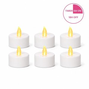 LED Kaarsen – Theelichtjes 6 Stuks