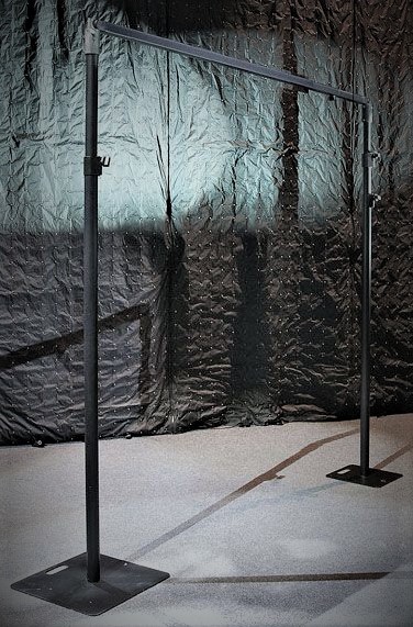 Pipe & drape set 24 lm wit 3 m hoog - Afbeelding 5