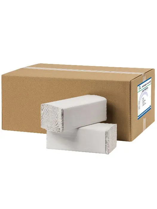 Handdoekjes Z-vouw Recycled Tissue 2-laags 23x25cm - Afbeelding 2