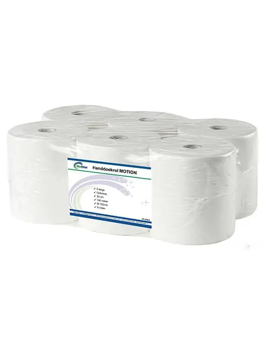 Motion Handdoekrollen Wit 2-laags voor Autocut handdoekautomaten - Afbeelding 2