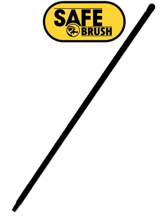 SafeBrush Ergonomische steel ZWART Kunststof 150cm