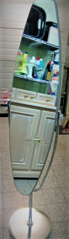 passpiegel chroom ovaal