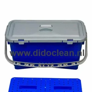 Vlakmopemmer Wet System Blauw 22L
