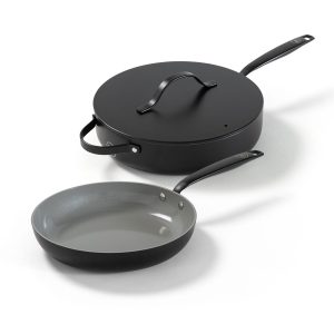BE Living Essential Series Pannenset 2-delige – Ø 28 cm Koekenpan + Ø 28 cm Hapjespan