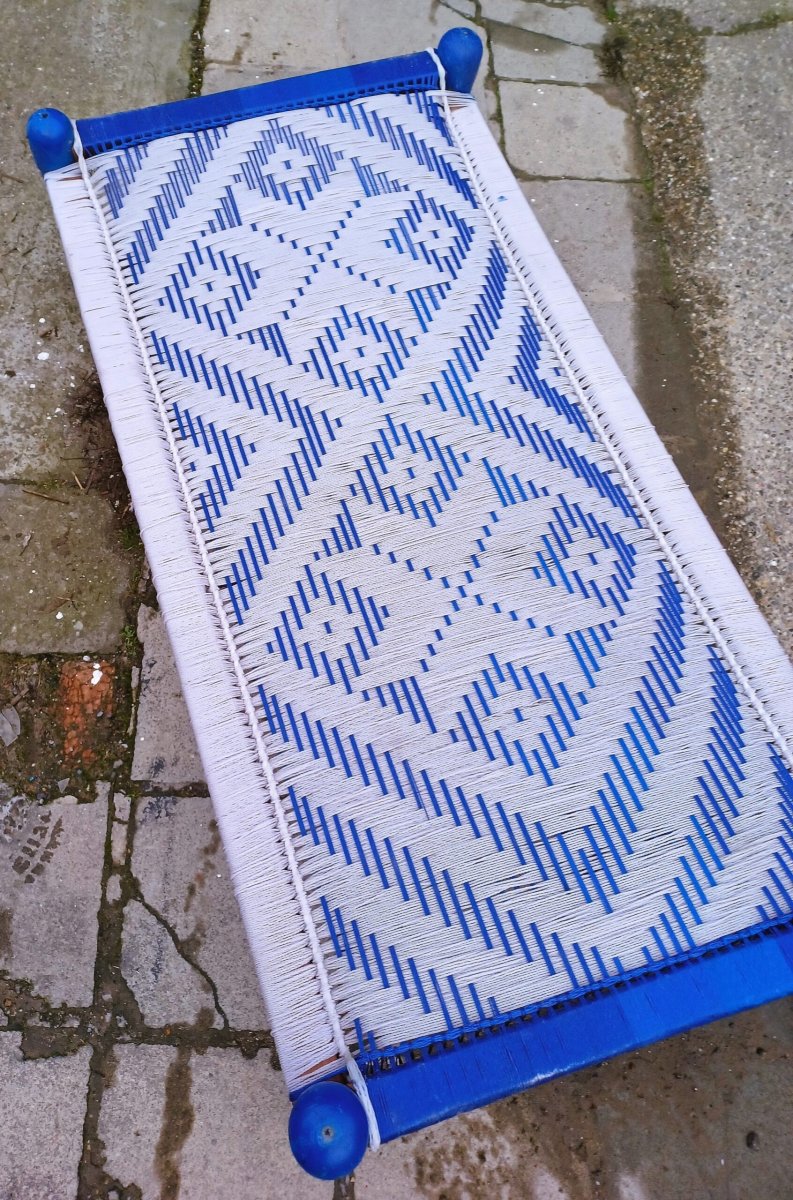 Charpai 02 Blauw - Afbeelding 2