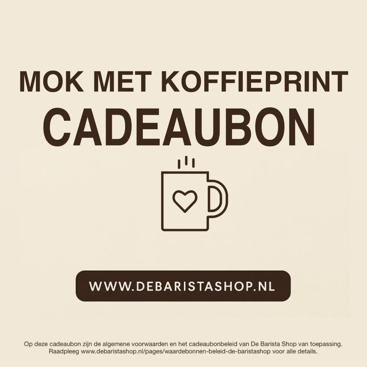 Digitale Cadeaubon | Mok met Koffieprint - Afbeelding 2
