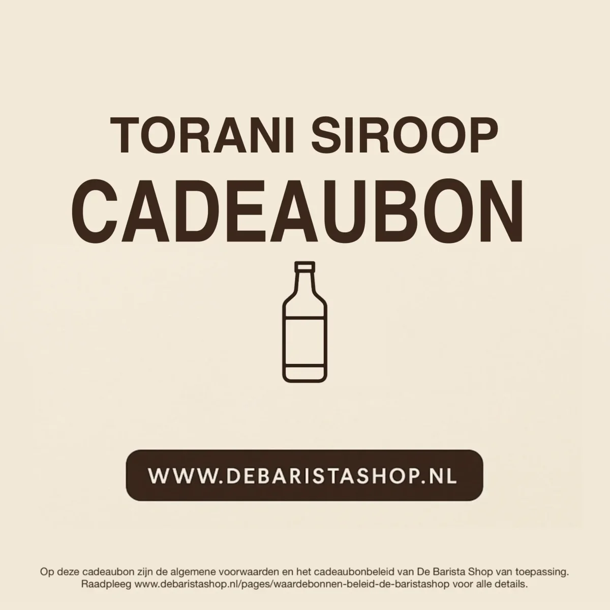 Digitale Cadeaubon | Torani Siropen