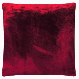 Rood velours kussen